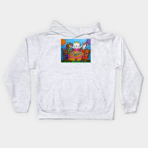 The Little Tea Party Kids Hoodie by LisaLorenz